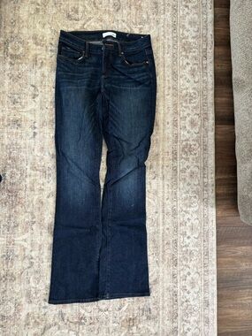 LOFT Dark Indigo Flare Jeans